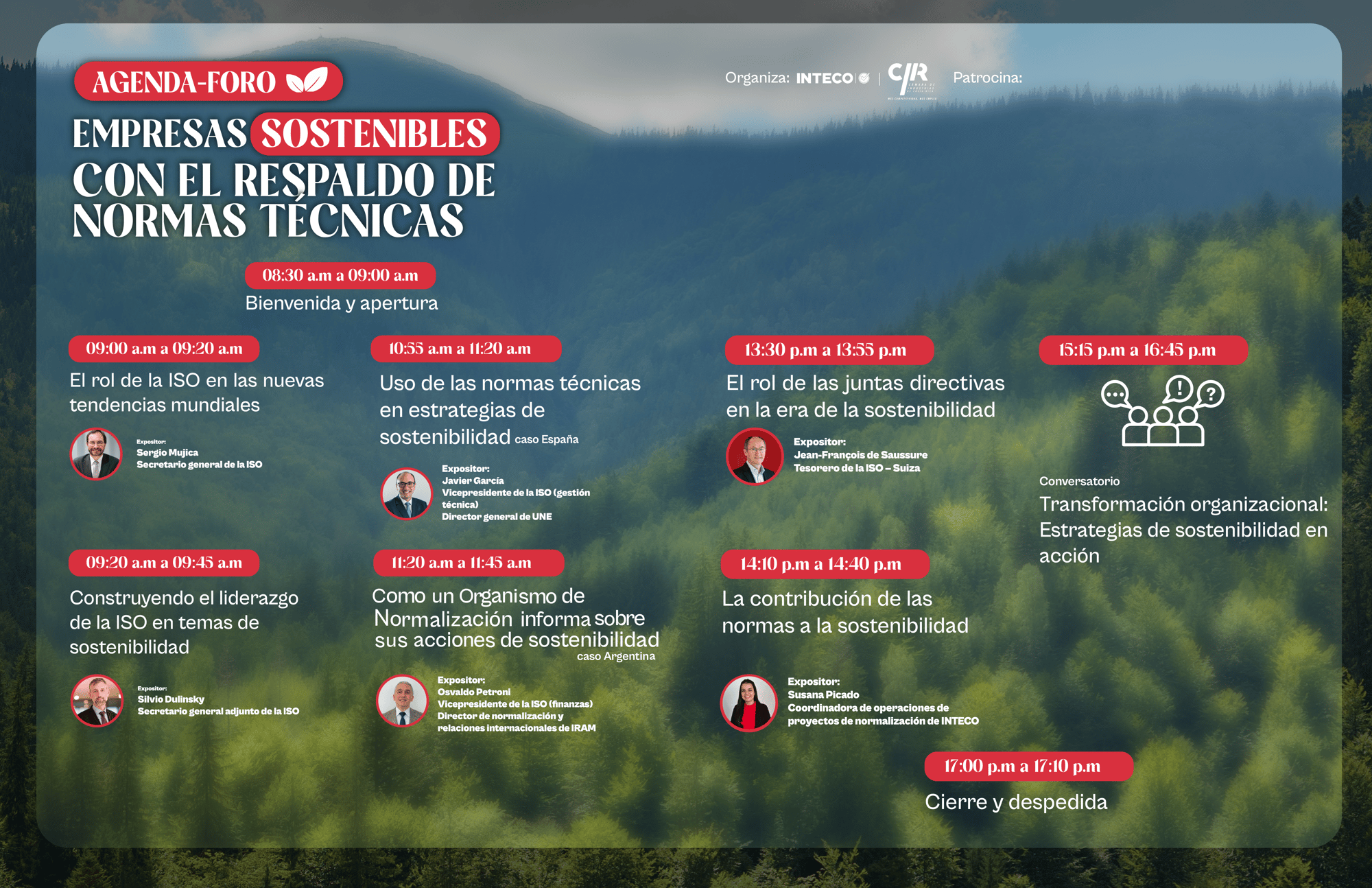 Agenda del foro Agenda del foro